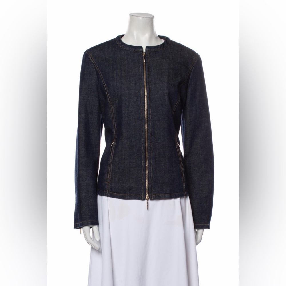 Giorgio Armani Denim Jean Peplum Jacket * New *
